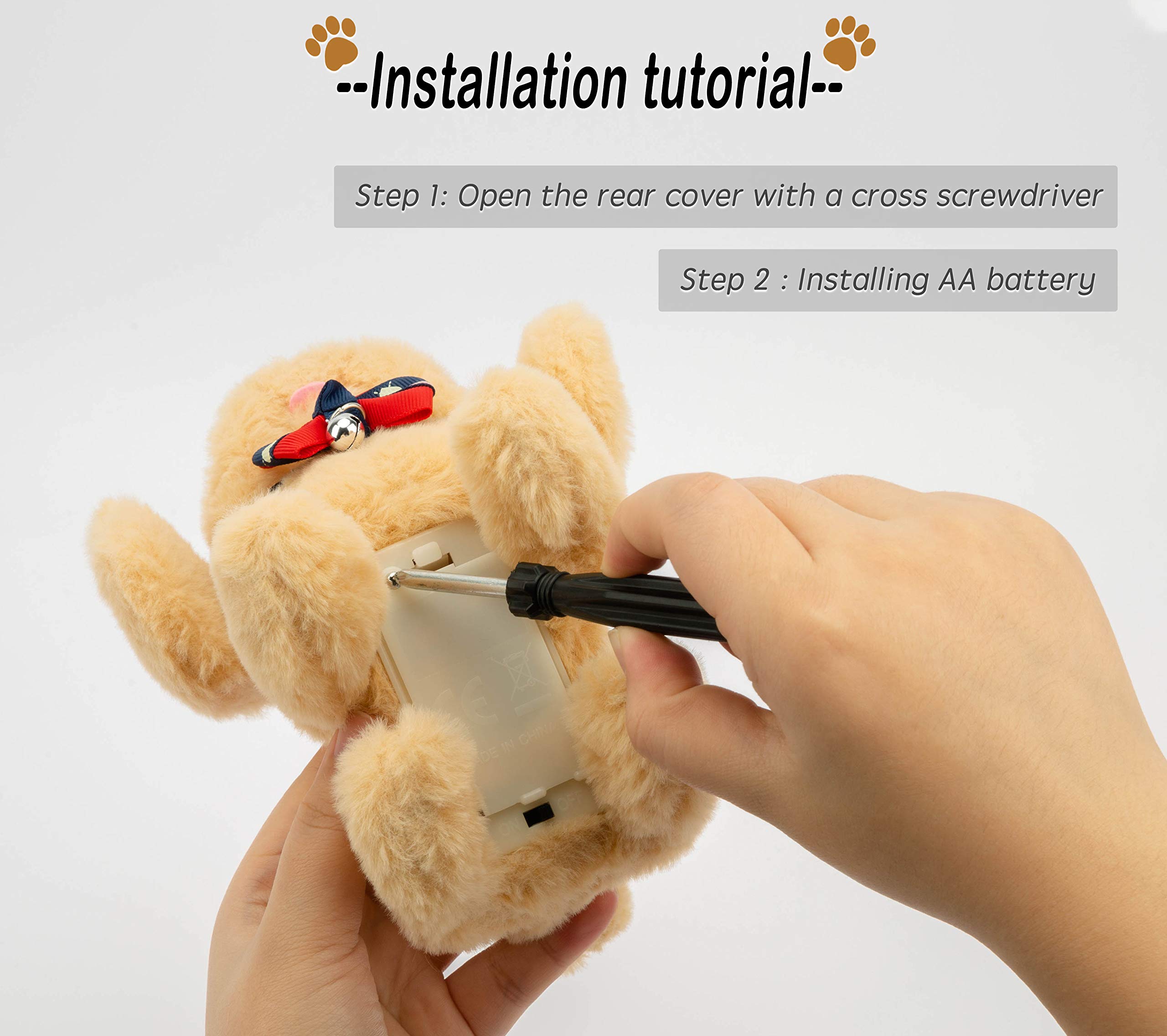 Interactive Plush Dog Toy - Realistic Walking & Barking Electronic Pet, 7