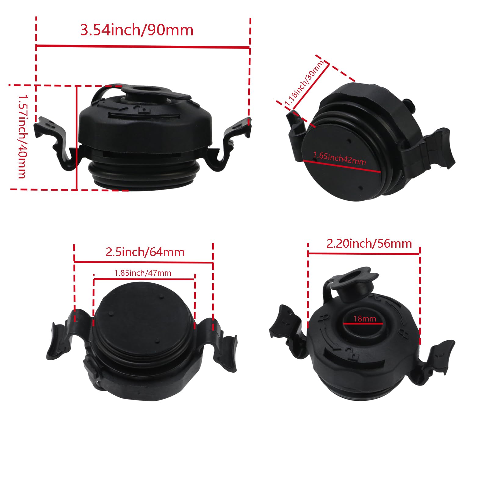 Inflatable Air Mattress Valve Plug - Secure Seal Cap for Inflatable Airbed, Black - Perfect for Camping, Travel & Guest Beds