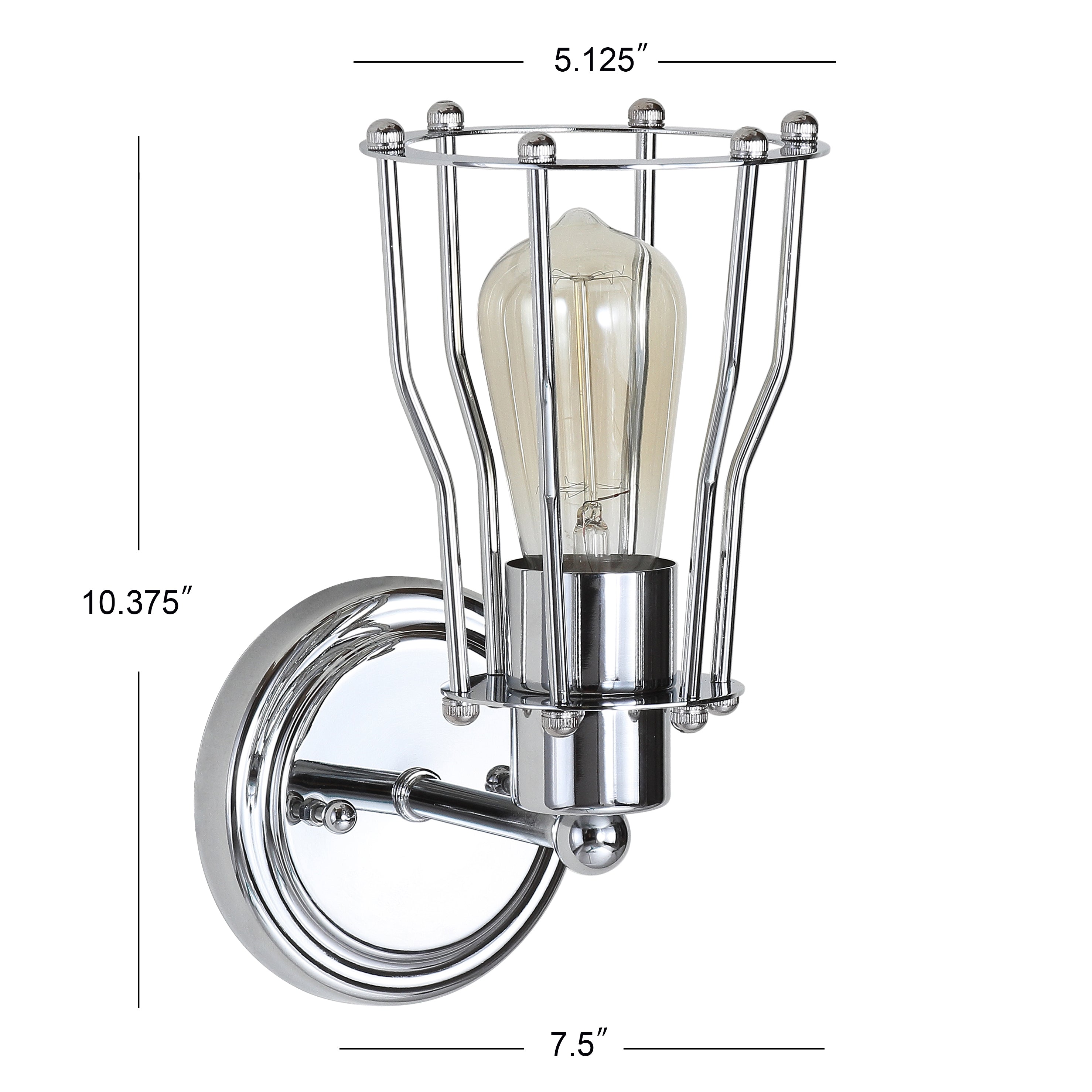 Evelyn Modern Metal Vanity Light - Elegant Bathroom Lighting Fixture for Mirror, Makeup Area & Dressing Room