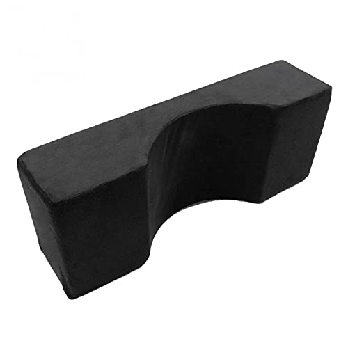 Professional Lash Extension Pillow - Memory Foam Neck Support for Eyelash Grafting - Soft Flannel Black Makeup Salon Accessory - Perfect for Eyelash Technicians & Beauty Professionals