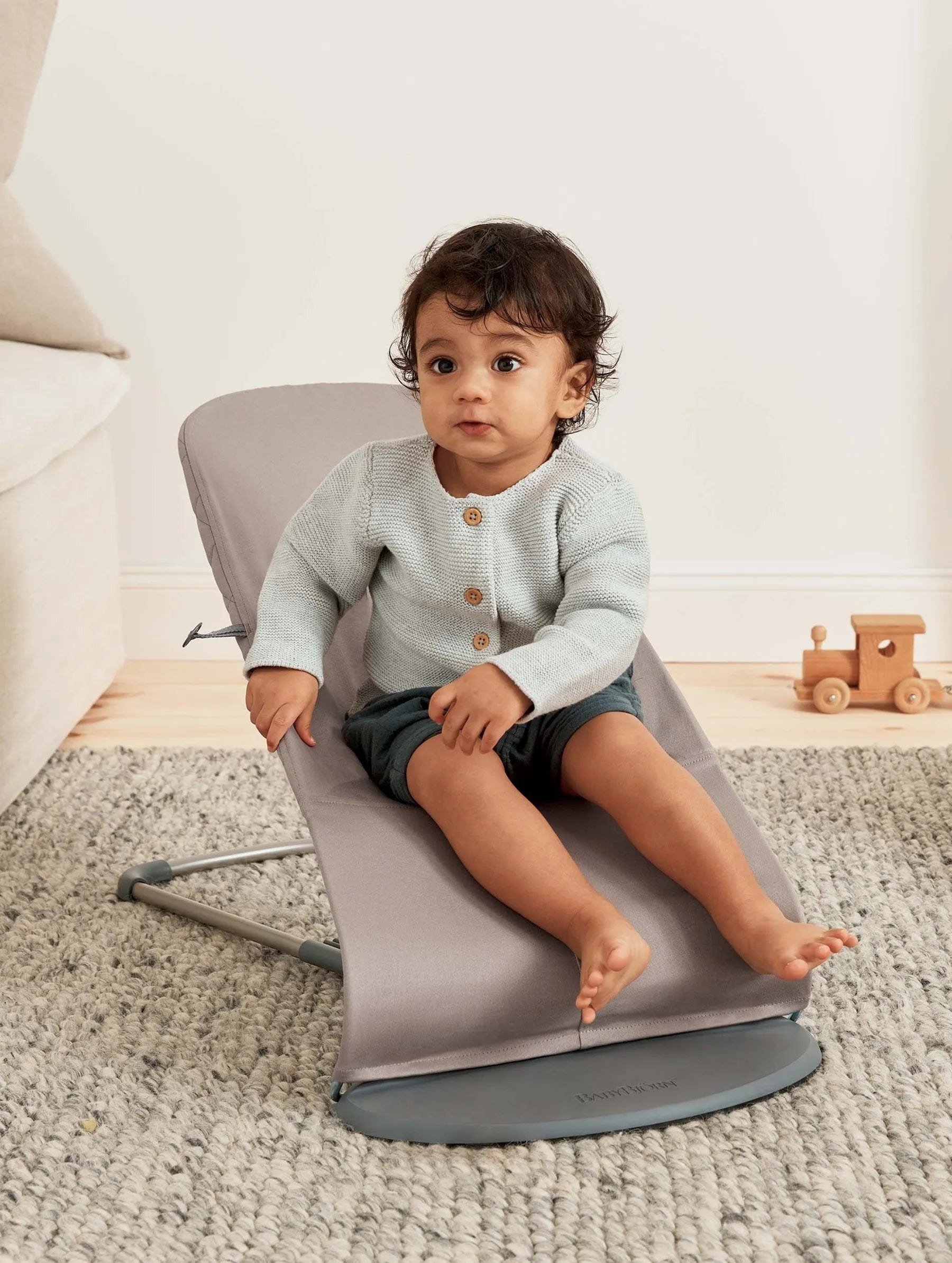 BabyBjorn Bouncer Bliss Woven - Premium Baby Bouncer Chair for Newborns & Infants | Comfortable, Ergonomic Design for Soothing & Playtime | Perfect for Nursery, Living Room & Travel