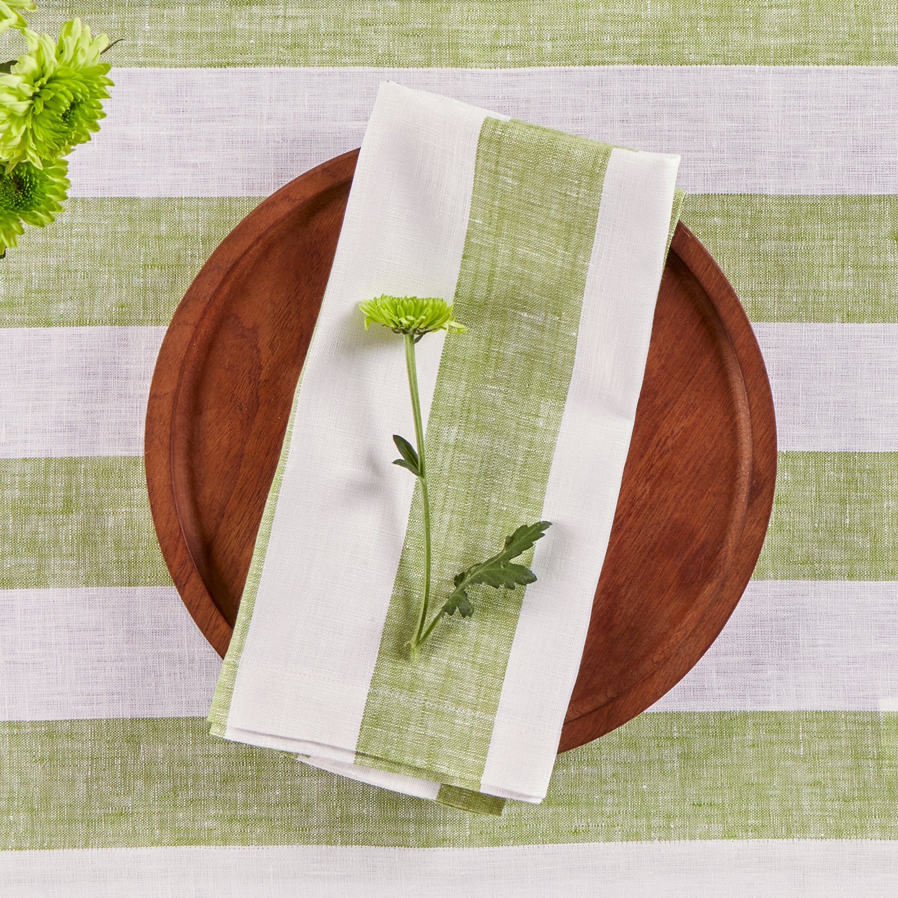 Premium Cabana Stripe Cotton Napkins Set of 12 - Soft & Absorbent for Beach Parties, Picnics & Outdoor Dining - Blue & White Striped Decorative Table Linens
