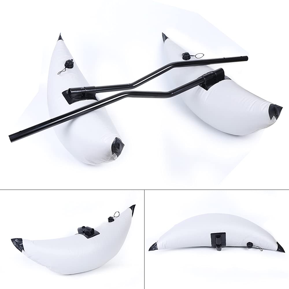 YIYIBYUS Kayak Outrigger Stabilizer Kit - 2PCs PVC Float Tube for Kayak Canoe Fishing Boat | Enhanced Stability for Kayaking, Canoeing & Fishing | Perfect for Calm Waters & Rough Conditions