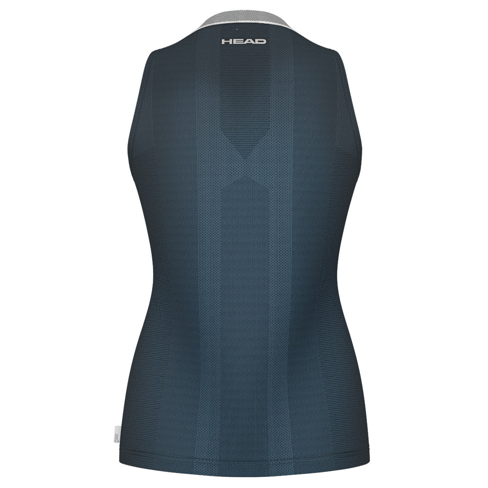 Women's Performance Tank Top - Breathable & Moisture-Wicking Athletic Shirt for Running, Yoga & Workouts - Navy Blue