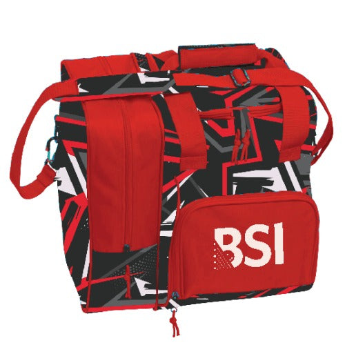Premium BSI Deluxe Single Tote Bowling Bag - Stylish Red Bowling Accessory for Women & Men | Perfect for League Play, Practice & Travel