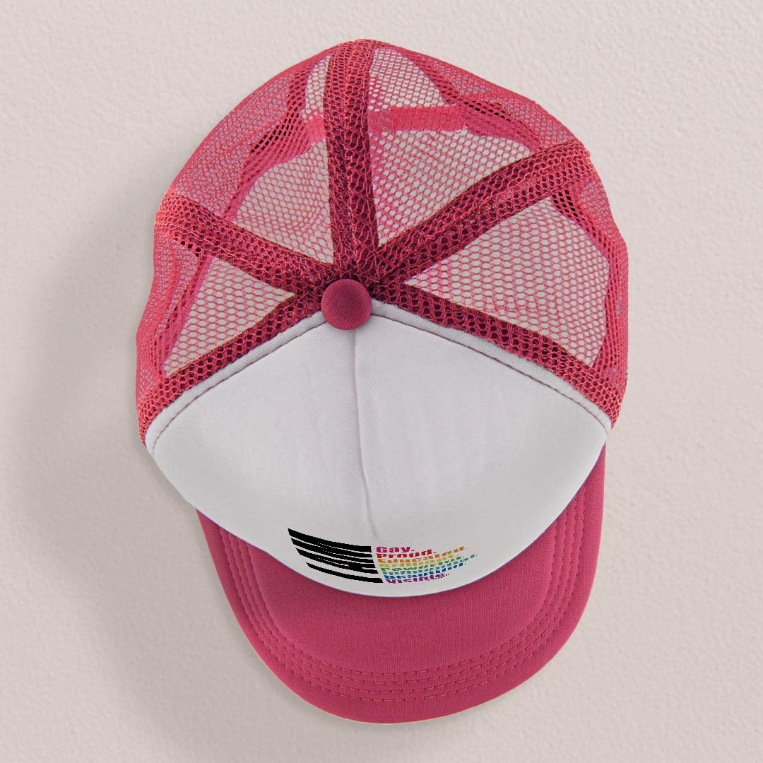 Gay Lesbian Bi Trans Non-Binary Pride Trucker Hat - LGBTQ+ Support Novelty Cap for Parades, Festivals & Everyday Wear