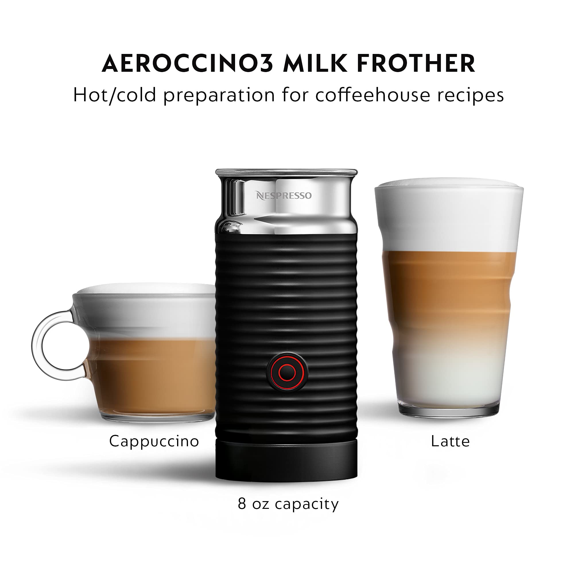 Nespresso Vertuo Next Deluxe Coffee & Espresso Machine by Breville with Aeroccino Milk Frother - Perfect for Home & Office Brewing