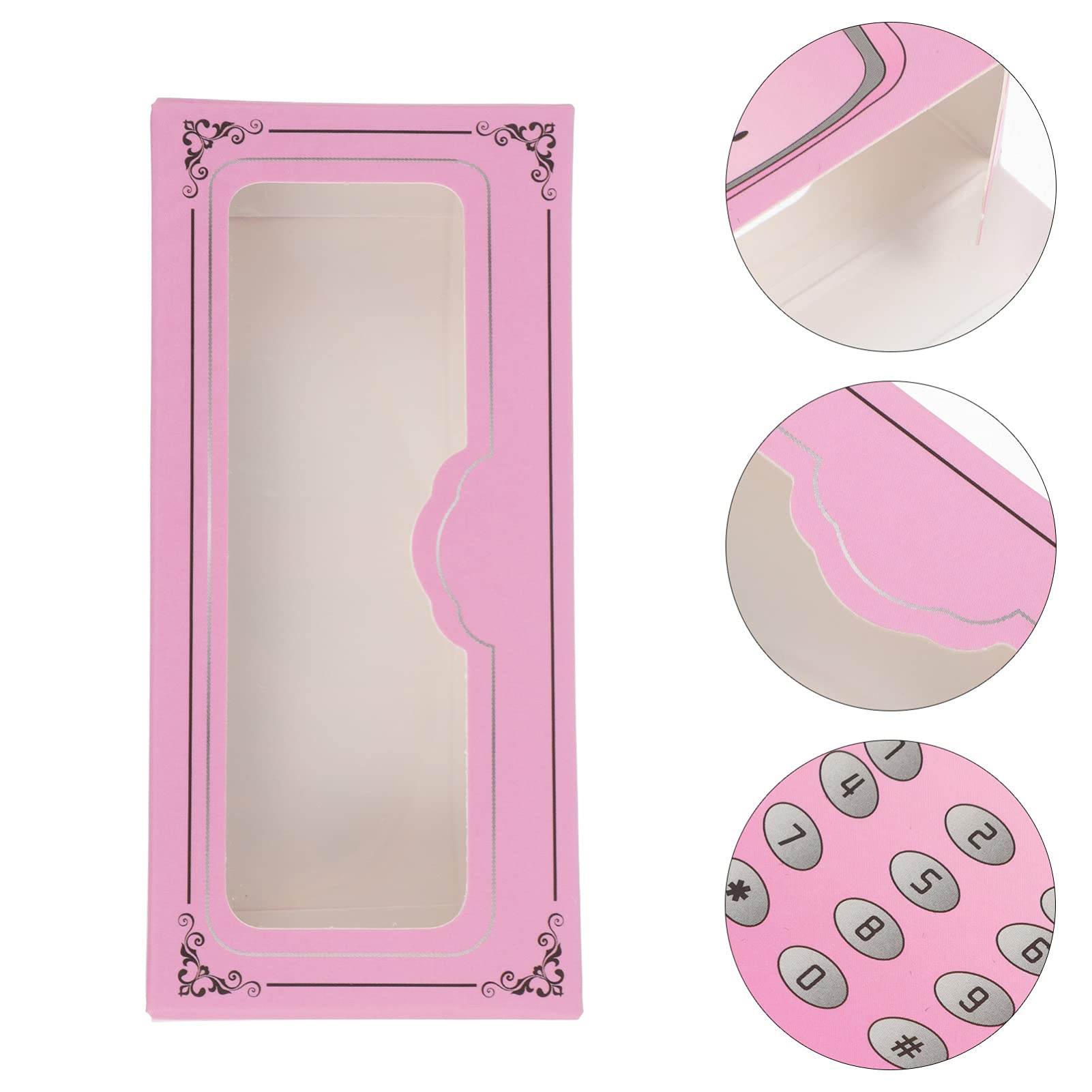False Eyelash Case Organizer - 30pcs Empty Eyelash Storage Box for Makeup Display & Beauty Care | Pink Lash Packaging Holder for Women & Girls | Perfect for Salon, Travel & Home Organization