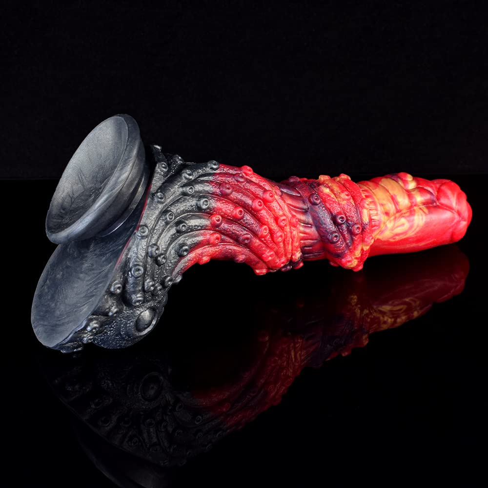 BeHorny Liquid Silicone Alien/Fido Dildo with Suction Cup - Premium Sex Toy for Adults | Perfect for Solo Play, Couples & BDSM Scenes