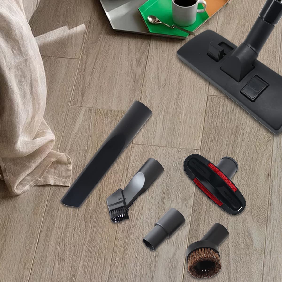 ANBOO Vacuum Hose Adapter - 1 1/4 inch to 1 3/8 inch Vacuum Attachment Accessories for 32mm & 35mm Standard Hoses - Perfect for Dusting, Cleaning Hard-to-Reach Areas & Home Maintenance