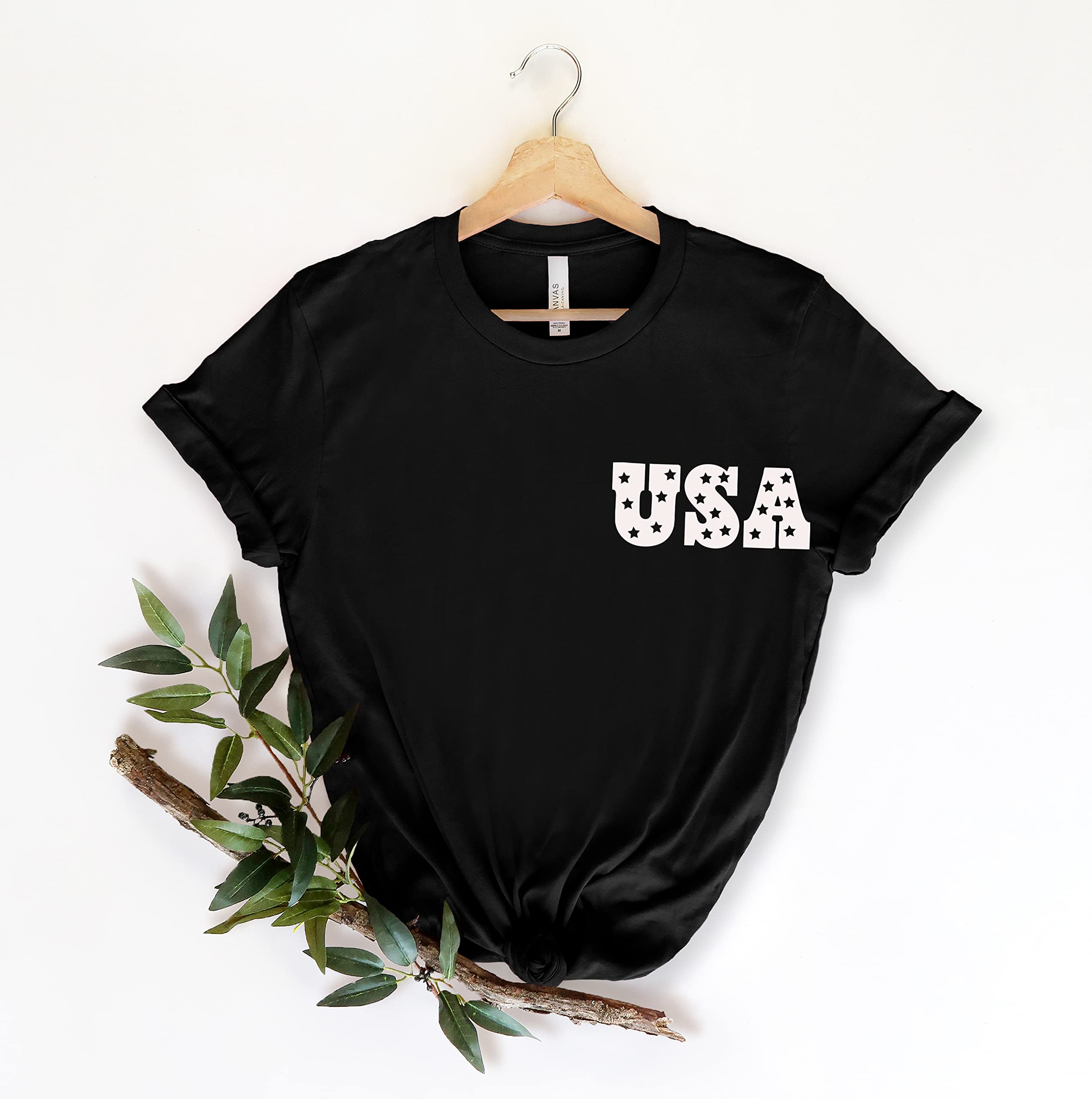 USA Patriotic Shirt - 4th of July American Flag T-Shirt with Stars & Stripes Design | Independence Day Celebration, BBQ Party, Memorial Day Outfit