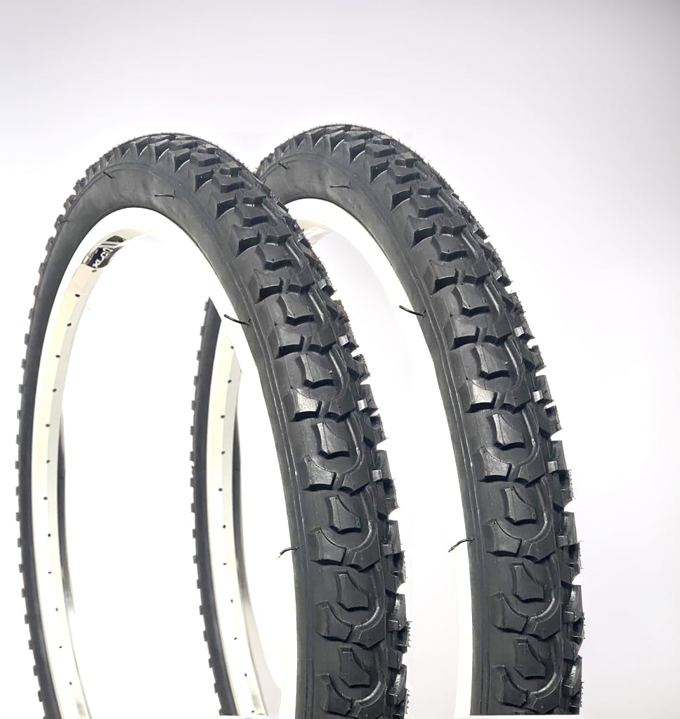 26 x 2.125 Inch Bike Tires (53-559) - Foldable 30 TPI Mountain & Hybrid Bicycle Tires - Pack of 2 - Perfect for Trail Riding, Commuting & Urban Cycling