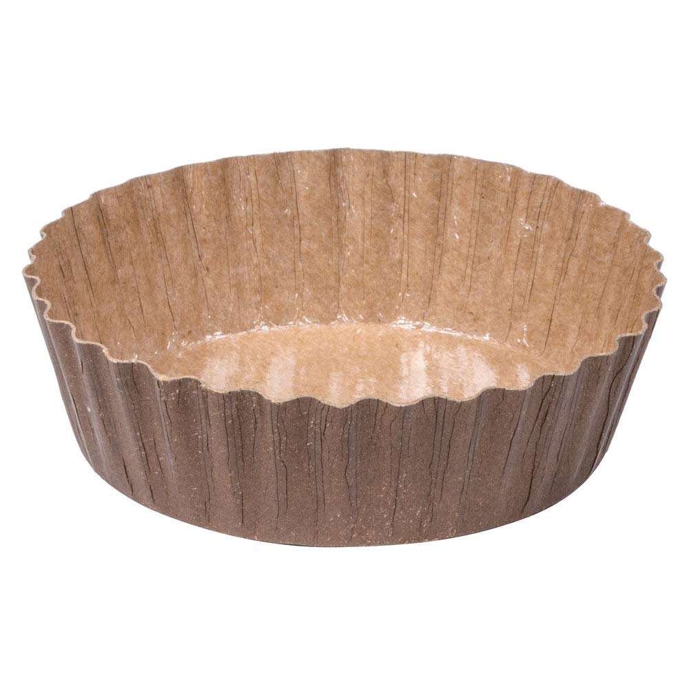 91068 Fluted Wall Round Baking Cups - 5.7 oz Capacity, 4