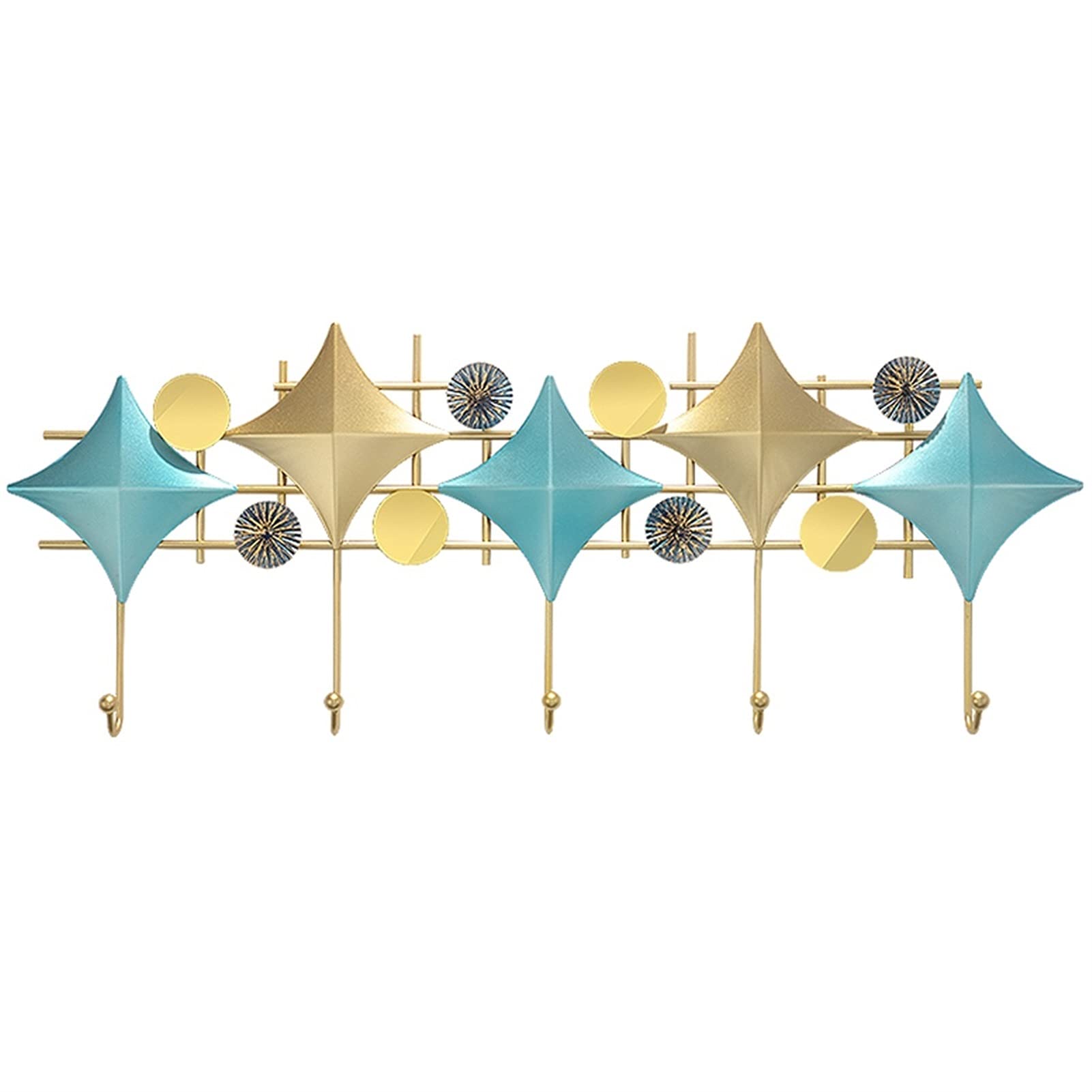 Modern Wall-Mounted Coat Rack with 5 Hooks - Space Saving Entryway Organizer for Hats, Coats & Bags | Perfect for Hallway, Bedroom or Closet Organization