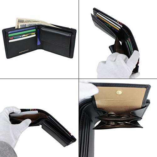 CASTELBAJAC Sest Bi-fold Wallet 027603 Black - Slim Leather Billfold for Men & Women - Perfect for Everyday Use, Travel, and Business