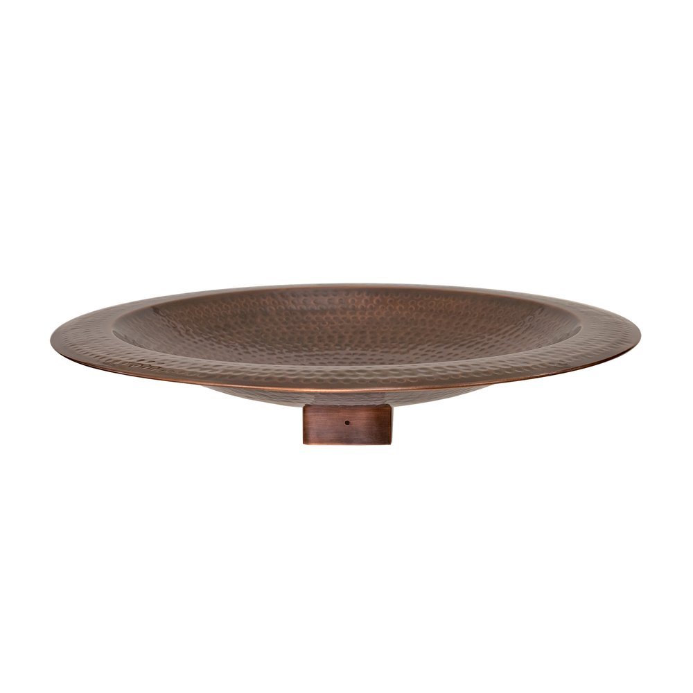 Achla Designs Hammered Copper Birdbath for 4x4 Post - Outdoor Garden Decor for Birds & Wildlife - Perfect for Backyard, Patio, and Garden Decorations