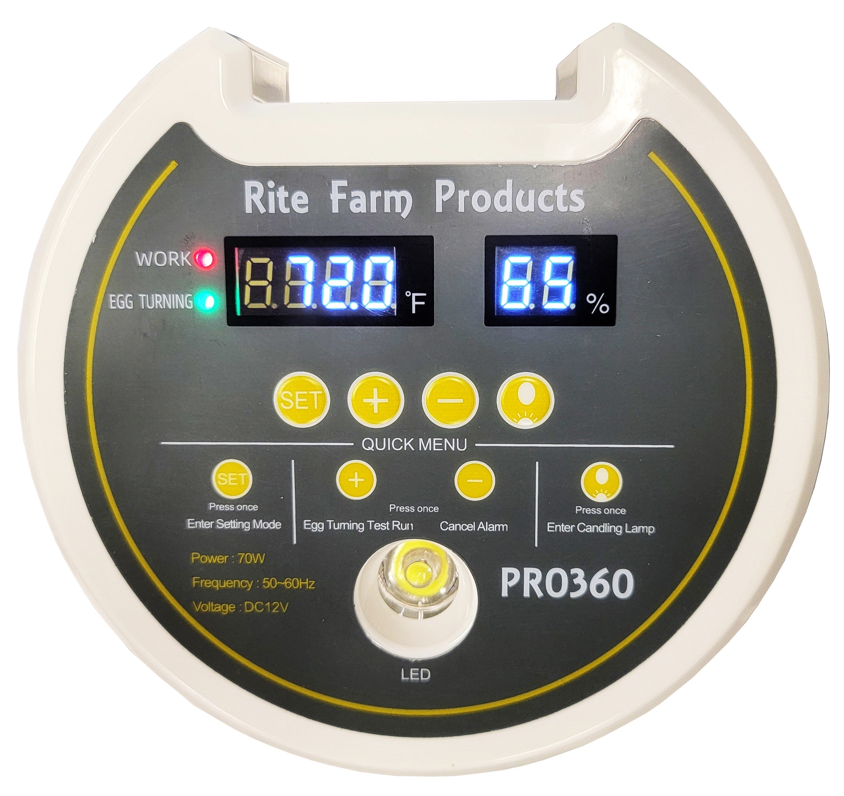 Deluxe Pro 360 Rite Farm Products 21 Egg Chicken Incubator with 5 Automatic Egg Turner Trays - Perfect for Poultry Farming, Hatching Eggs at Home, and Backyard Chicken Raising