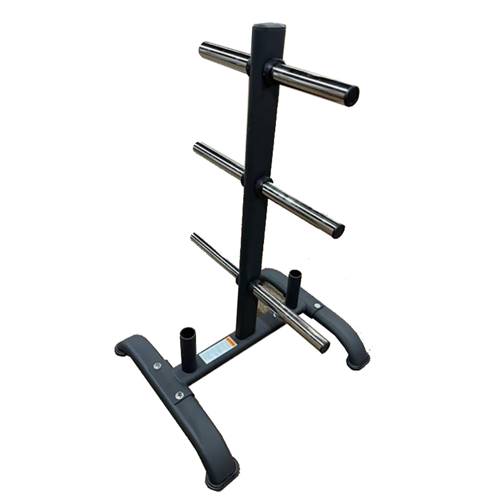 Olympic Weight Plate Storage Tree - Heavy Duty Large Barbell Weight Rack Organizer for Home Gym, CrossFit & Strength Training