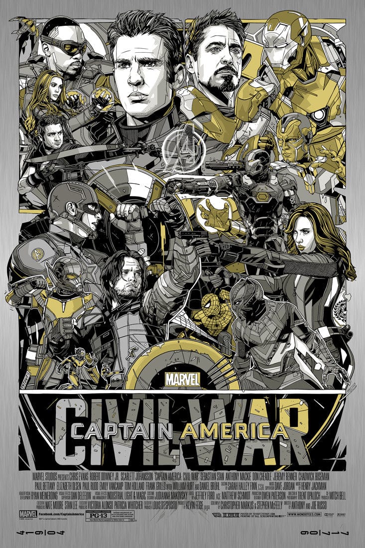 Captain America: Civil War Vibranium Metal Edition - Collectible Marvel Movie Merchandise for Fans & Display