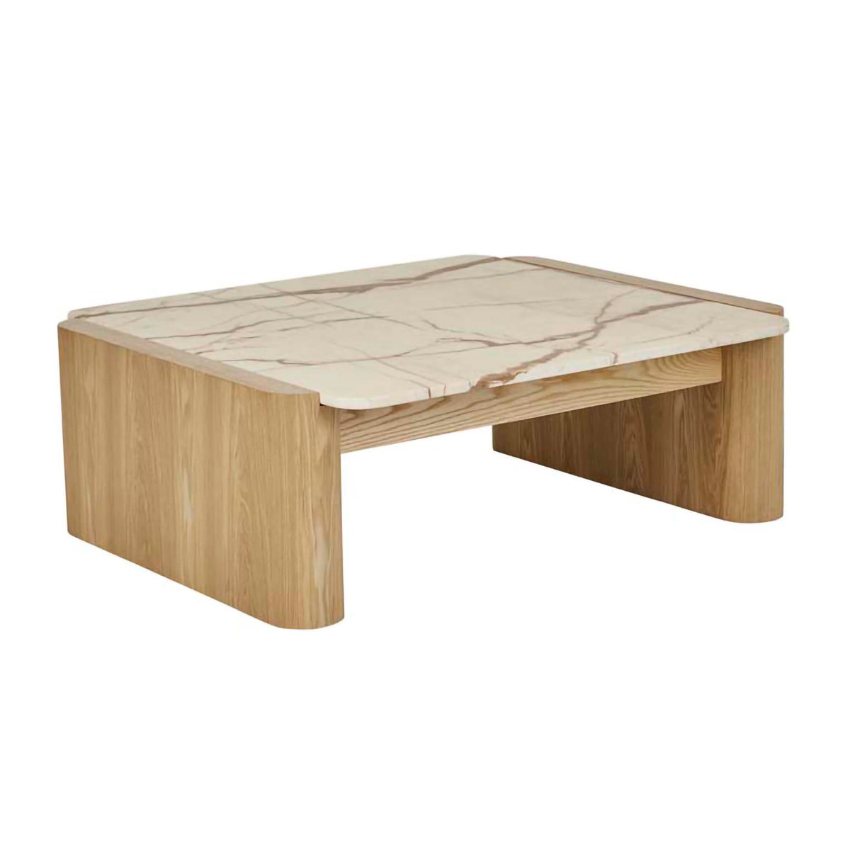 Floyd Marble Square Coffee Table - Modern Minimalist Living Room Furniture for Small Spaces | Perfect for Apartments, Lofts & Home Decor