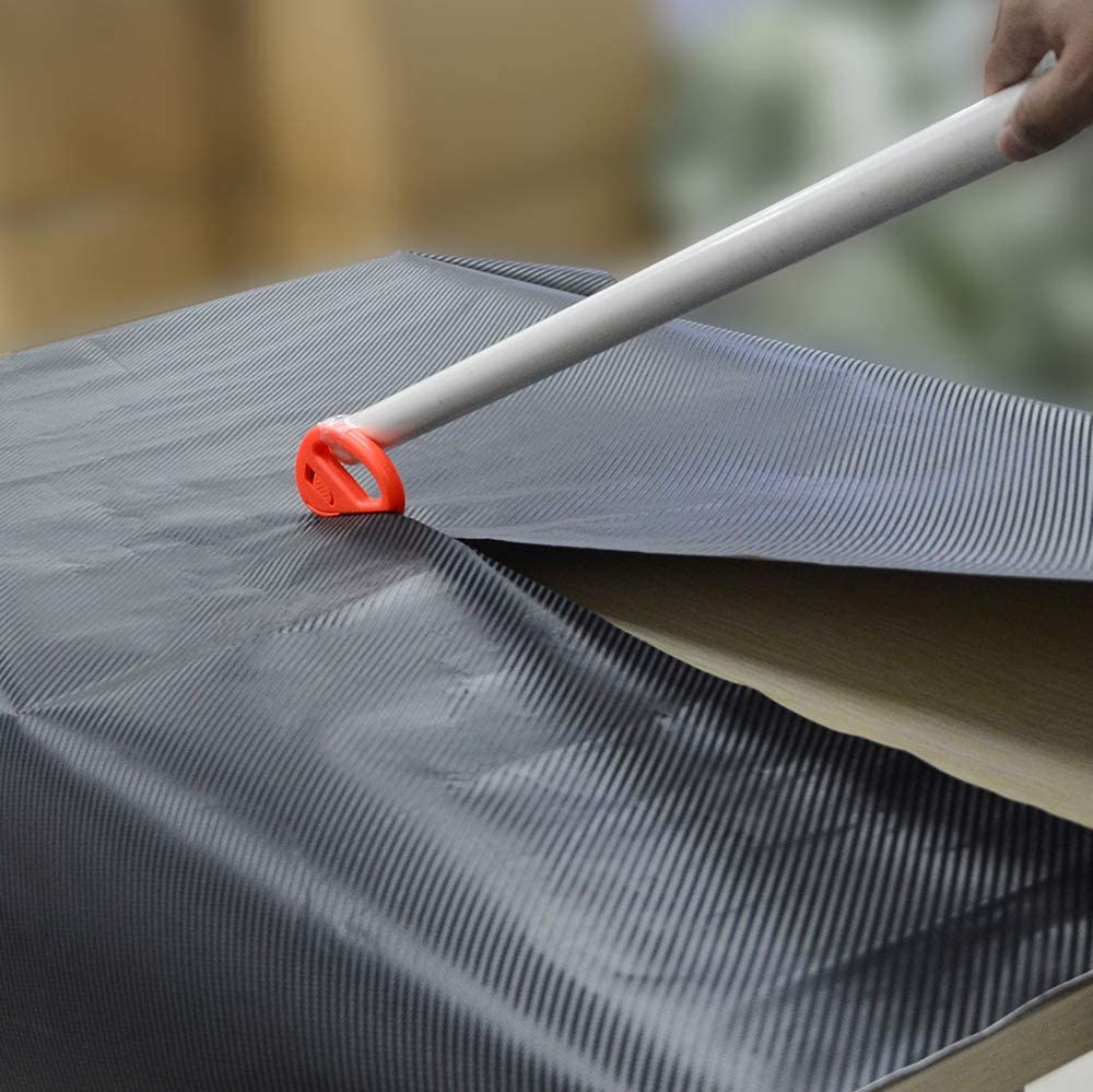 Gomake Wrapping Paper Cutter - Safety Vinyl Film Cutter & Craft Knife for Gift Wrapping, Vinyl Wrap, Wallpaper - Perfect for Holiday, Birthday & Christmas Gift Wrapping - Orange