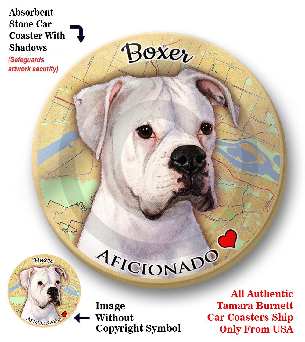 Pet Gifts Coaster for Dogs & Cats - Absorbent Ceramic Cup Holder for Car & Truck - Home & Office Use