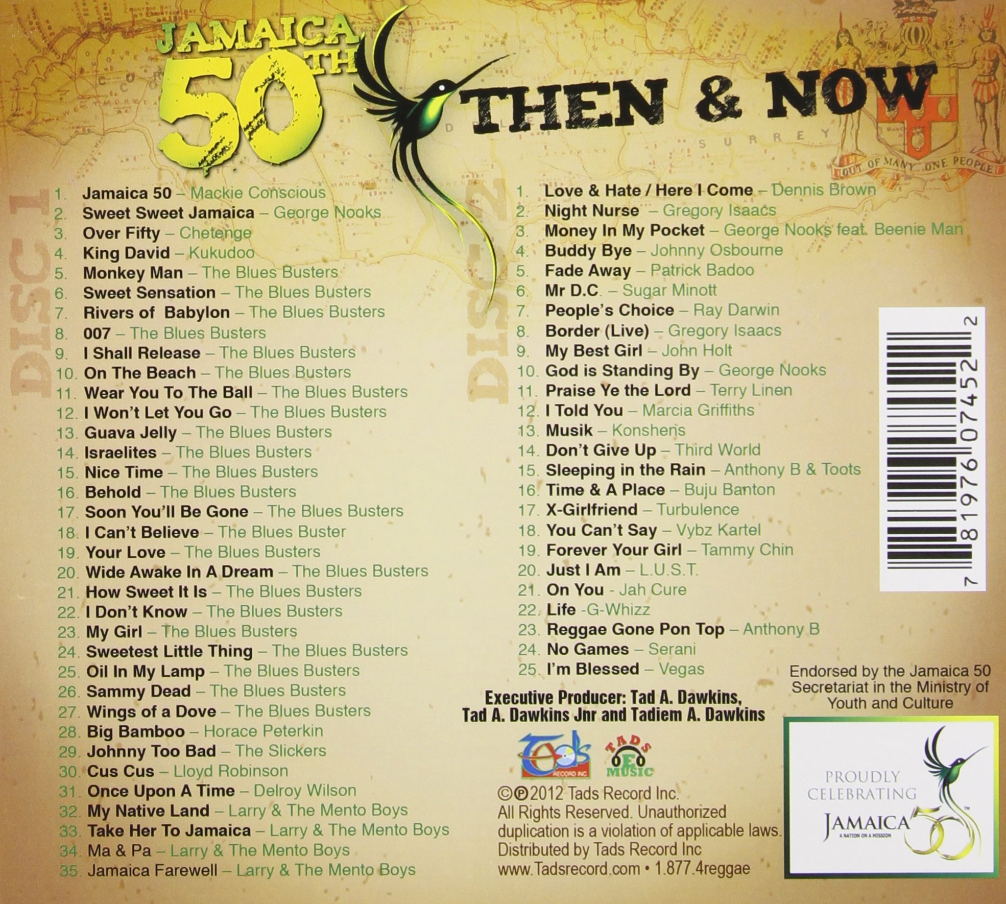 Jamaica 50th Anniversary: Then & Now - Clean Version - Celebrate Jamaican Culture & History with This Commemorative Collection for Home Decor & Gifting