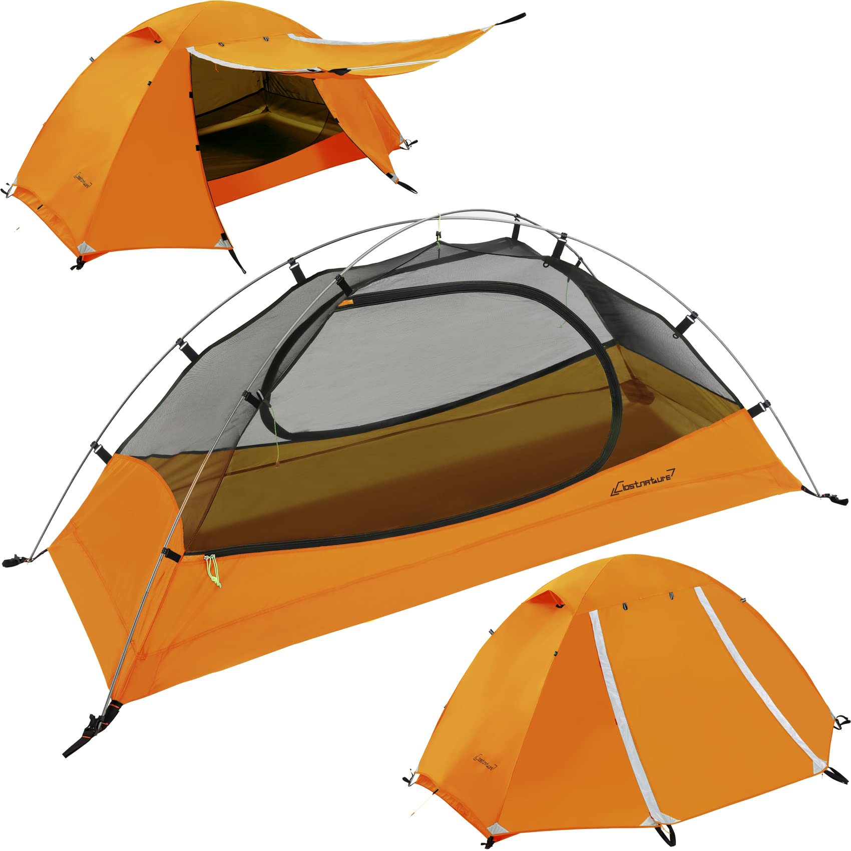 Clostnature Ultralight 1-Person Backpacking Tent - Waterproof Hiking Tent for Solo Camping & Outdoor Adventures | Perfect for Backpackers, Hikers & Campers