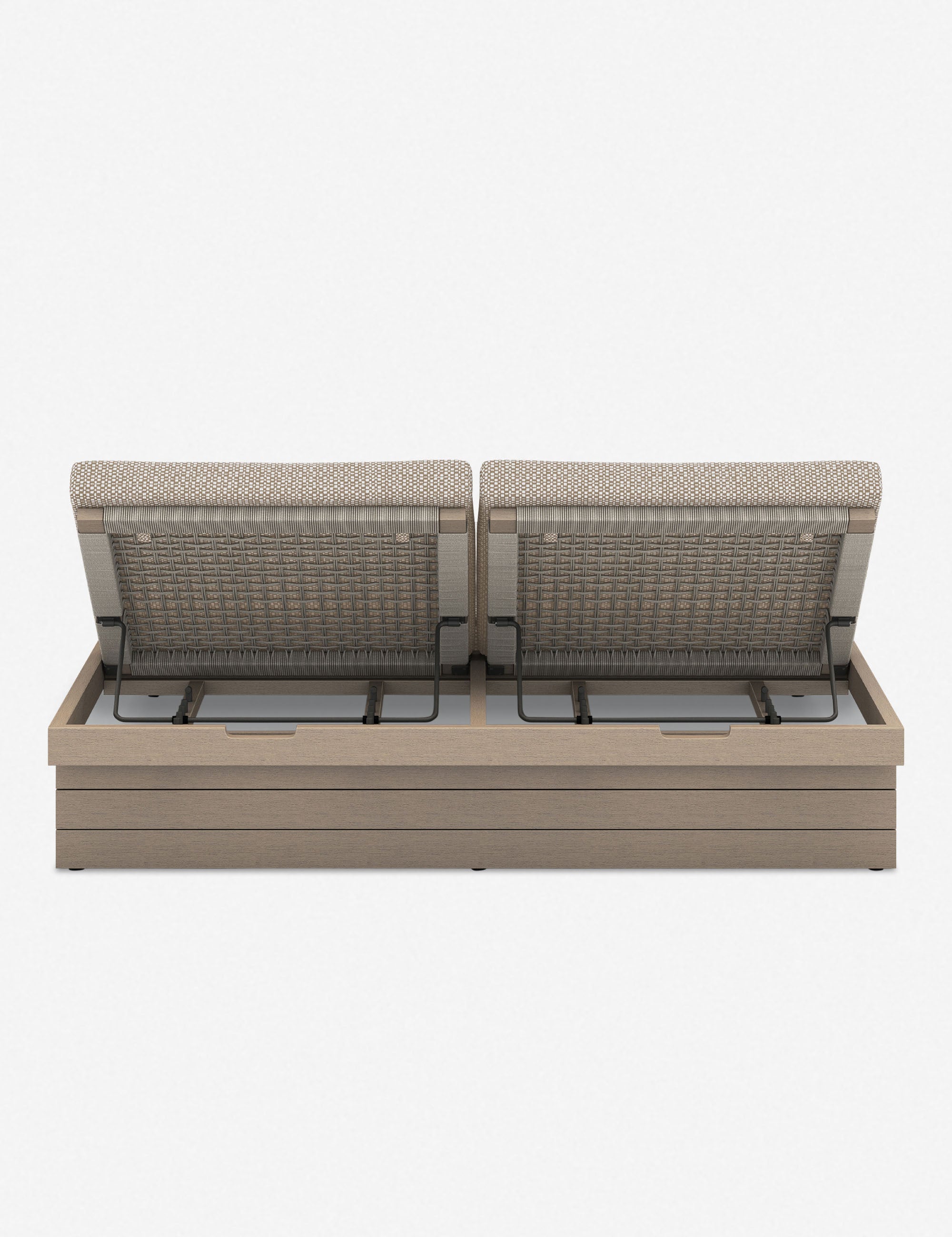 Coren Indoor Outdoor Double Chaise Lounge - Waterproof & Weather-Resistant for Patio, Poolside, or Living Room Relaxation