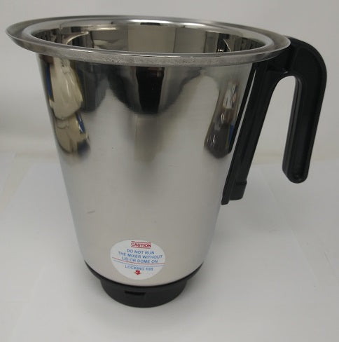 Premium Tabakh Lite/D Lite Indian Mixer Grinder Jars - Heavy Duty Stainless Steel Blender for Chutneys, Spices & Smoothies - Perfect for Indian Cooking & Home Kitchen Use