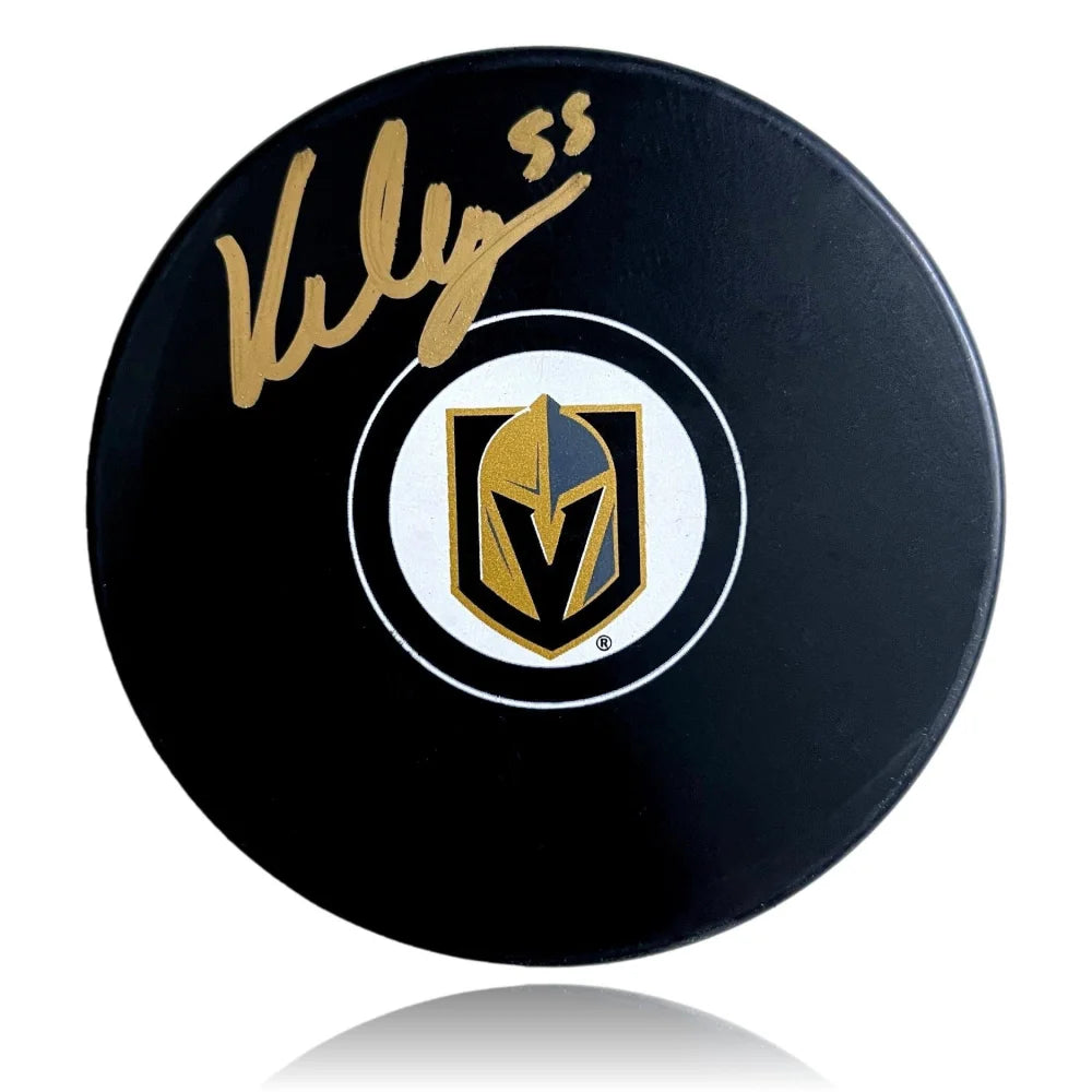 Keegan Kolesar Autographed Vegas Golden Knights Hockey Puck with Official COA - NHL Collectible for Fans, Sports Memorabilia Display & Gift for Hockey Enthusiasts