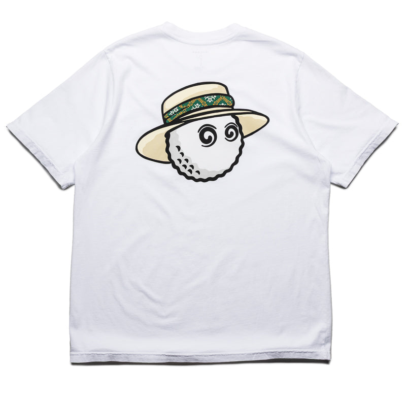 Malbon Golf Vacation Club Tee - Premium White Cotton Golf Shirt for Men | Perfect for Golf Courses, Resorts & Casual Wear