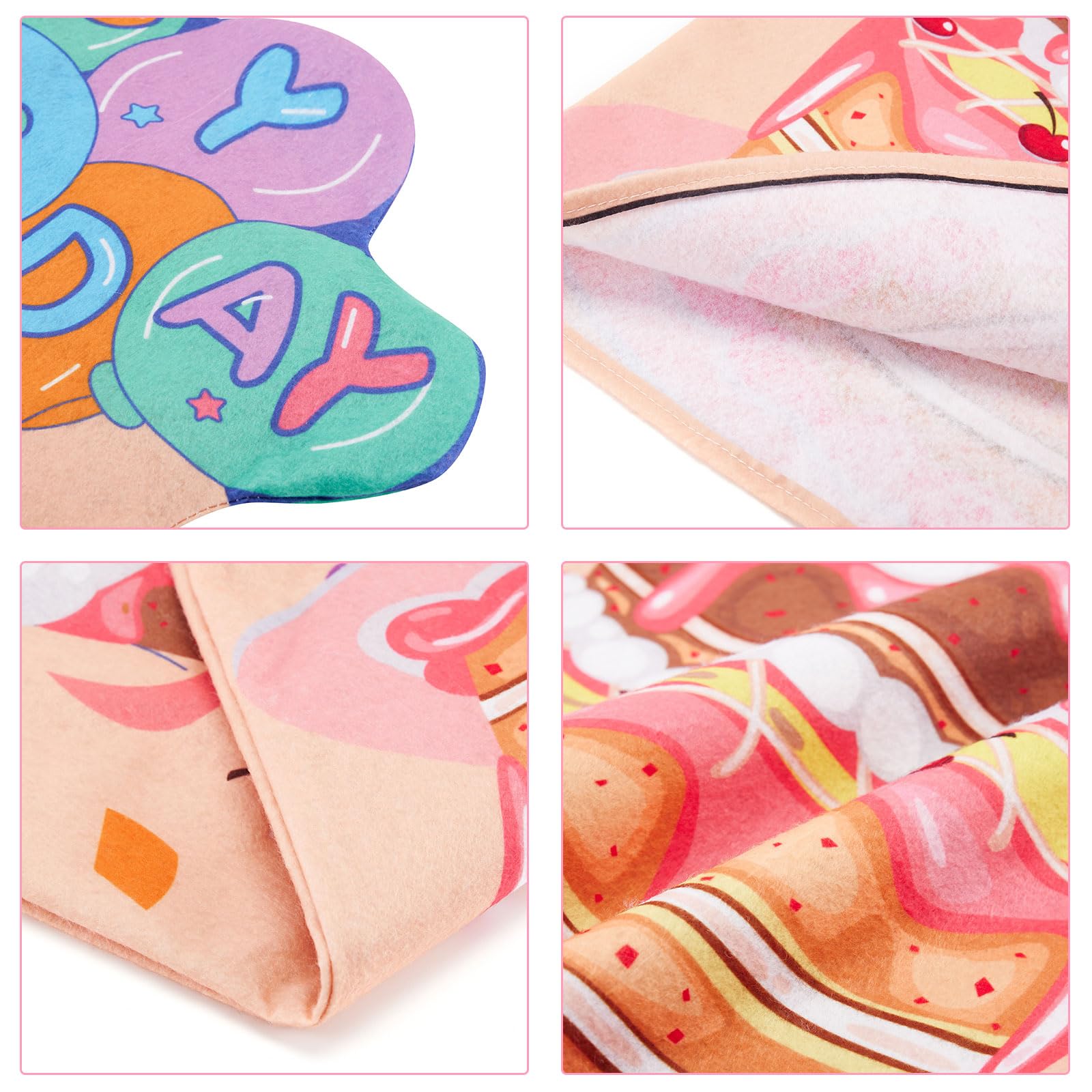 BULINGNA 2-Pack Birthday Chair Covers - Kids Party Decorations for Classroom, Cake Chair Back Covers, Happy Birthday Seat Slipcovers - Perfect for Birthday Parties, School Celebrations & Baby Showers