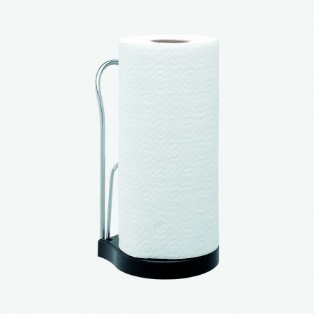 Stainless Steel Free Standing Kitchen Paper Towel Holder - Perfect for Countertop, Pantry, and Restaurant Use