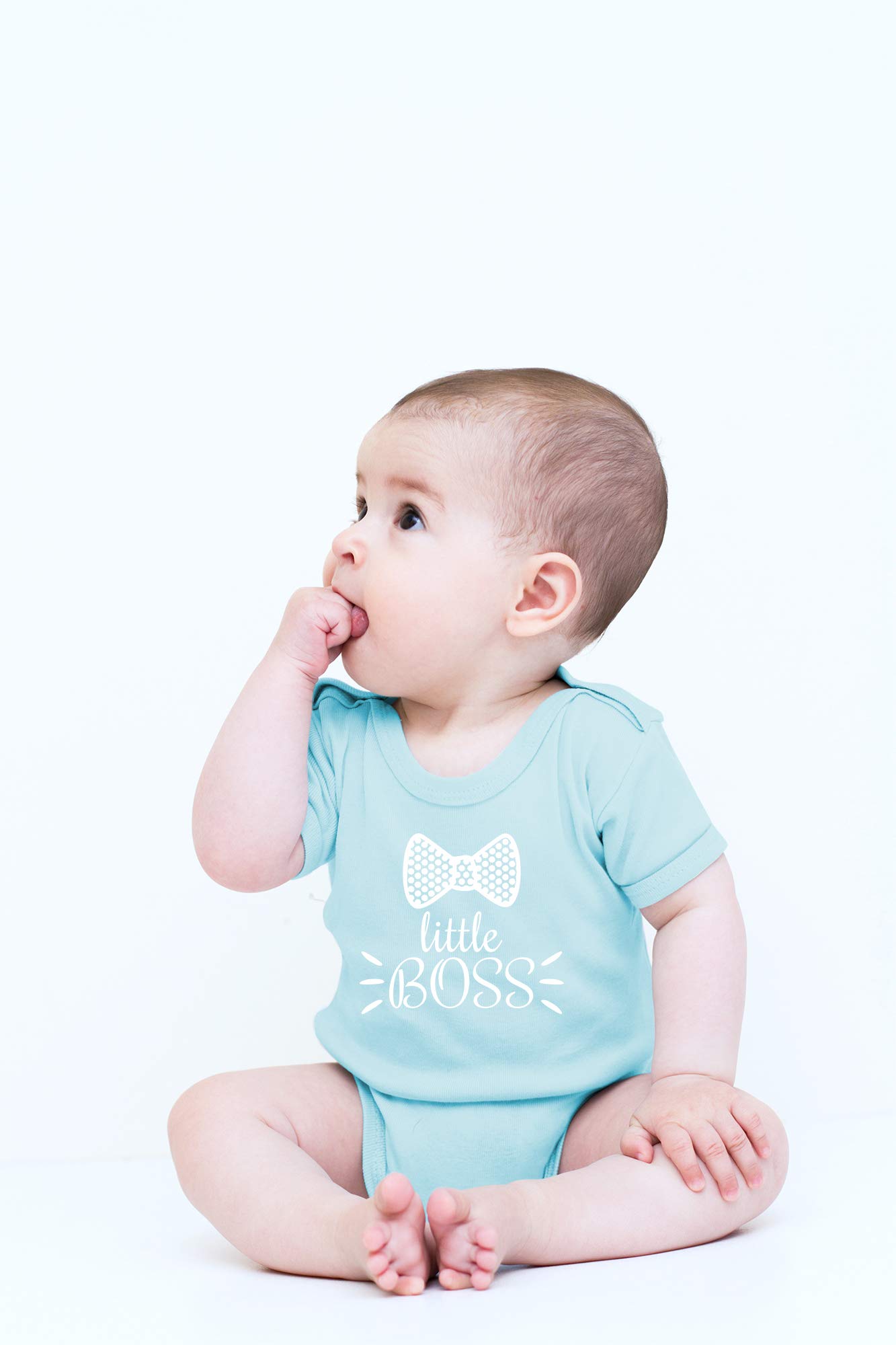 CBTwear Little Boss - Funny Newborn Bodysuit Outfits for Baby Boys & Girls | Soft Cotton Infant Onesies | Perfect for Photo Shoots, Playdates & Everyday Wear