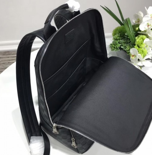 LV Avenue Backpack Damier Infini Leather Onyx - Luxury Designer Backpack for Women & Men - Perfect for Travel, Work & Everyday Use