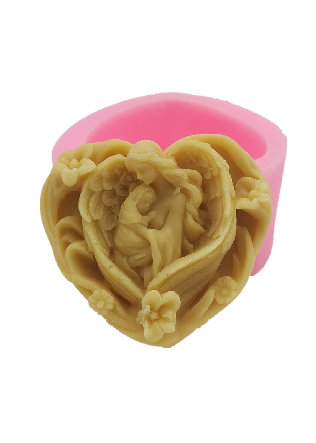 Virgin Mary Angel Baby Silicone Mold for Soap, Candles, Chocolate & Cake Decorating - Perfect for DIY Crafts, Mother's Day Gifts & Home Decor