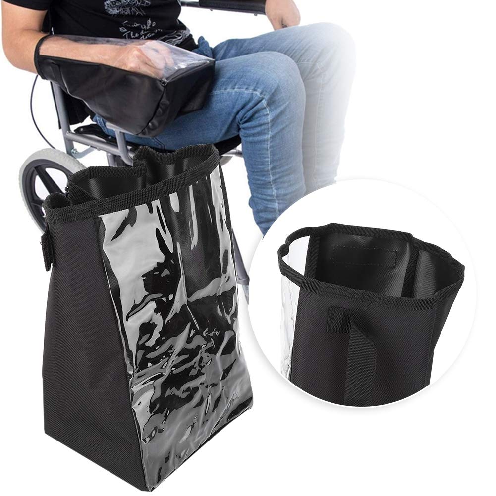 Waterproof Electric Wheelchair Control Panel Cover - Clear Joystick Rain Protector for Power Wheelchair Controller (Black) | Outdoor Use & All-Weather Protection