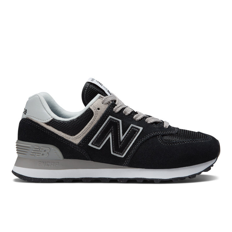 Women's New Balance 574 Classic Sneakers - Black & White (WL574EVB) | Comfortable Running Shoes for Women, Casual Walking & Everyday Wear