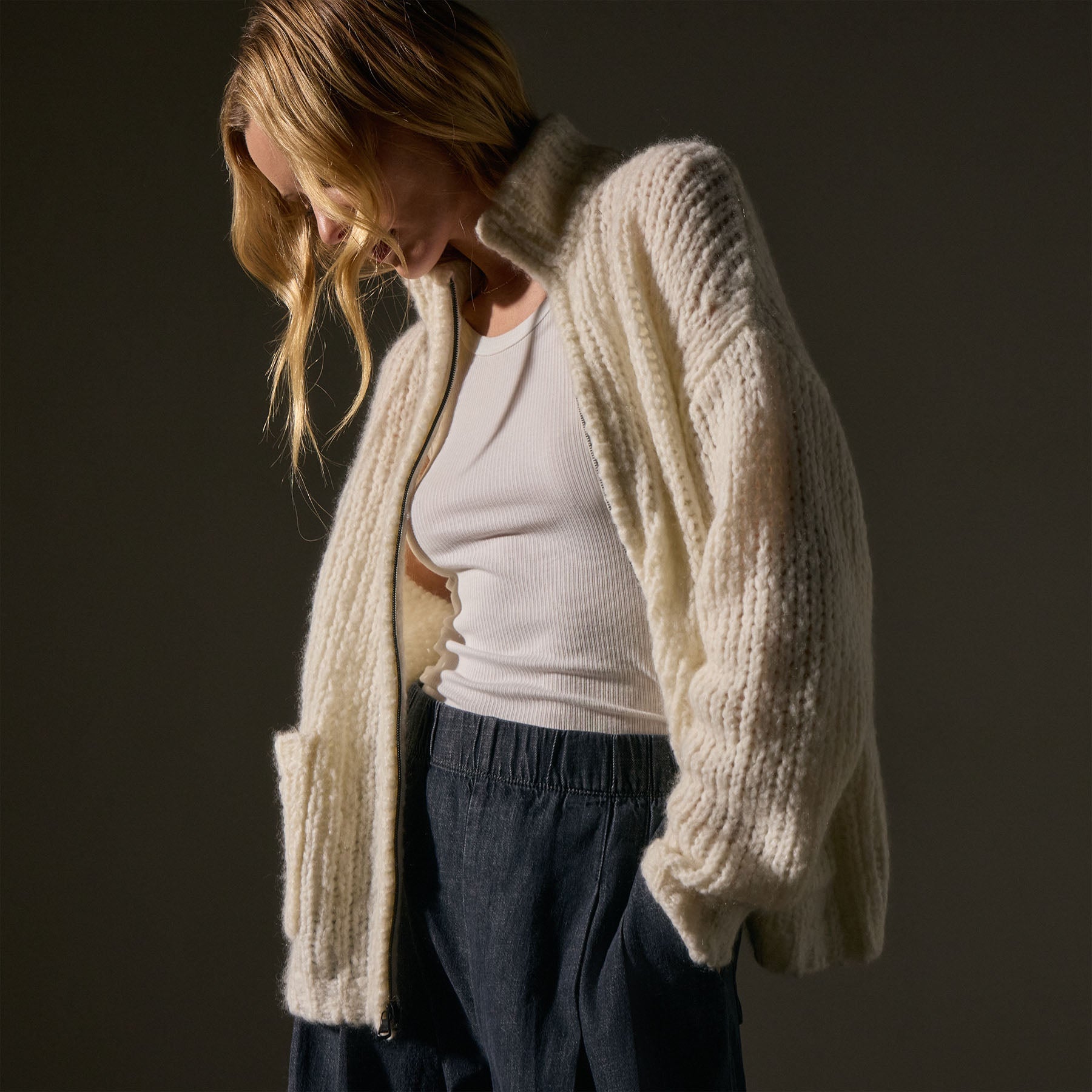 Cloud Knit Cardigan for Women - Soft & Cozy Winter Sweater with Snowflake Design | Perfect for Casual Wear, Office & Holiday Outfits