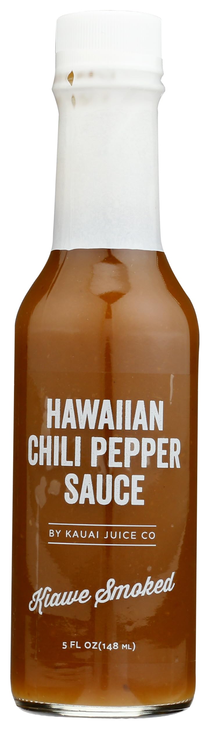 KAUAI JUICE CO Fermented Kiawe Smoked Hot Sauce - 5 Fl Oz Bottle | Hawaiian-Inspired Spicy Condiment for Tacos, BBQ & Grilling | Gluten-Free & Vegan