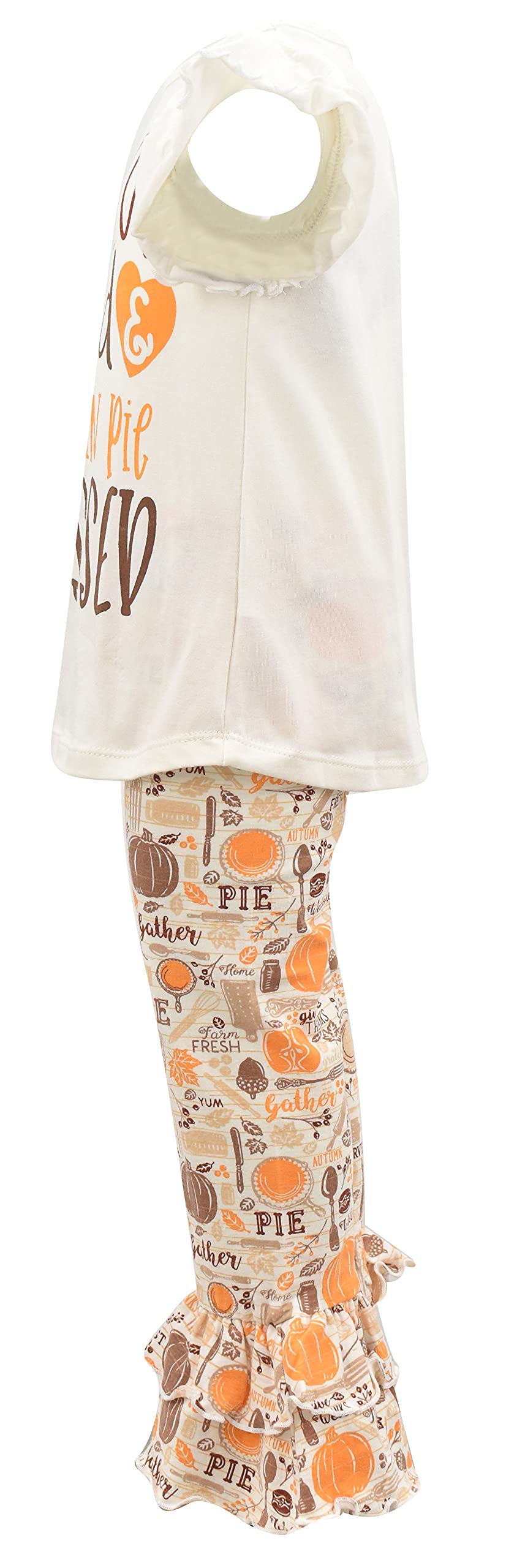 Unique 2-Piece Baby Girl Outfit - Ruffle Leggings & Shirt Set for Toddlers | Playtime & Casual Wear