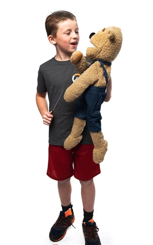 Bobby the Bear 28.3 Inch Large Hand Puppet for Kids - Interactive Storytelling, Role Play & Educational Toy (Code 33) - Perfect for Classroom, Theater & Family Fun