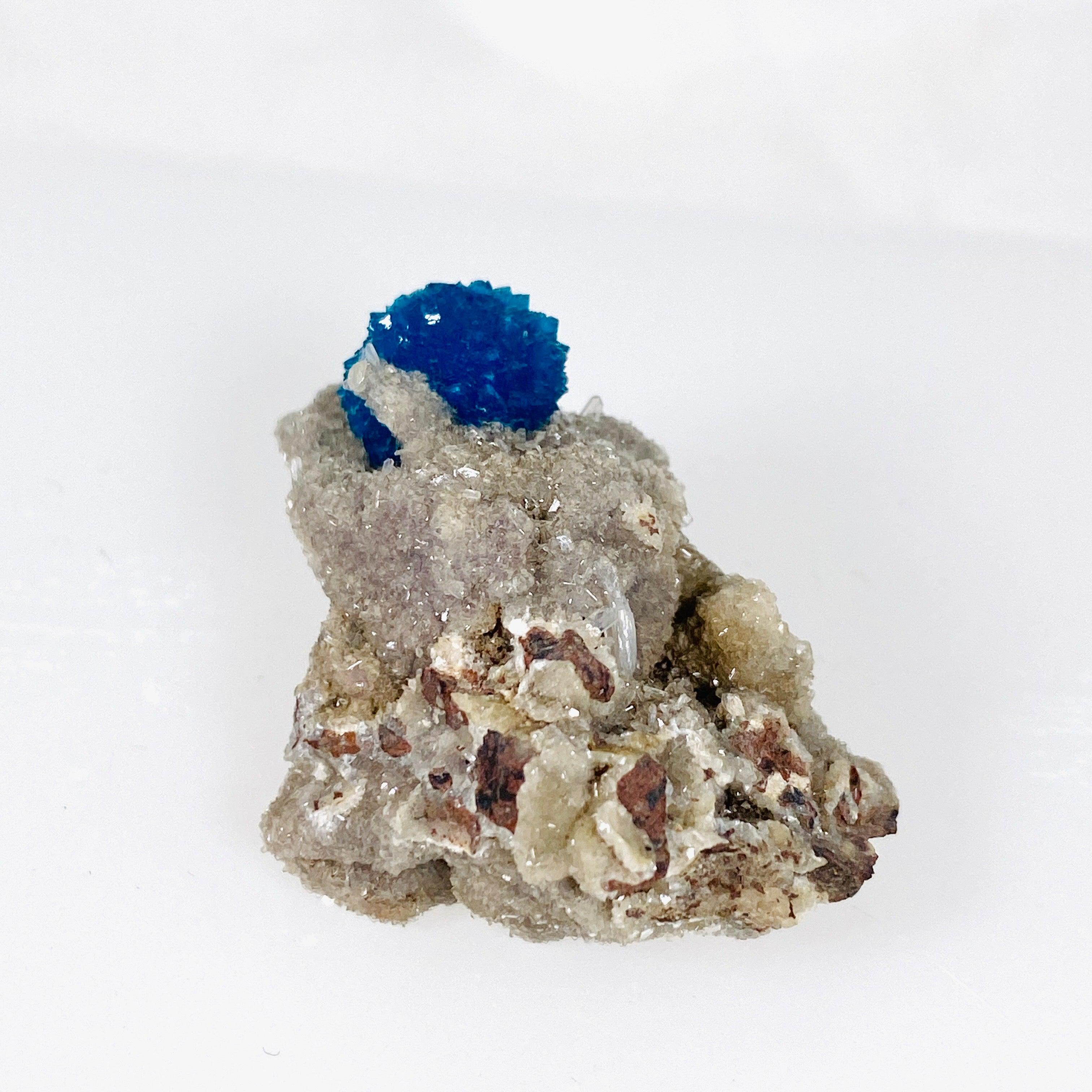 Natural Cavansite Crystal Specimen CAV 22 - Rare Blue Mineral Collection for Home Decor, Meditation & Healing Crystals Display