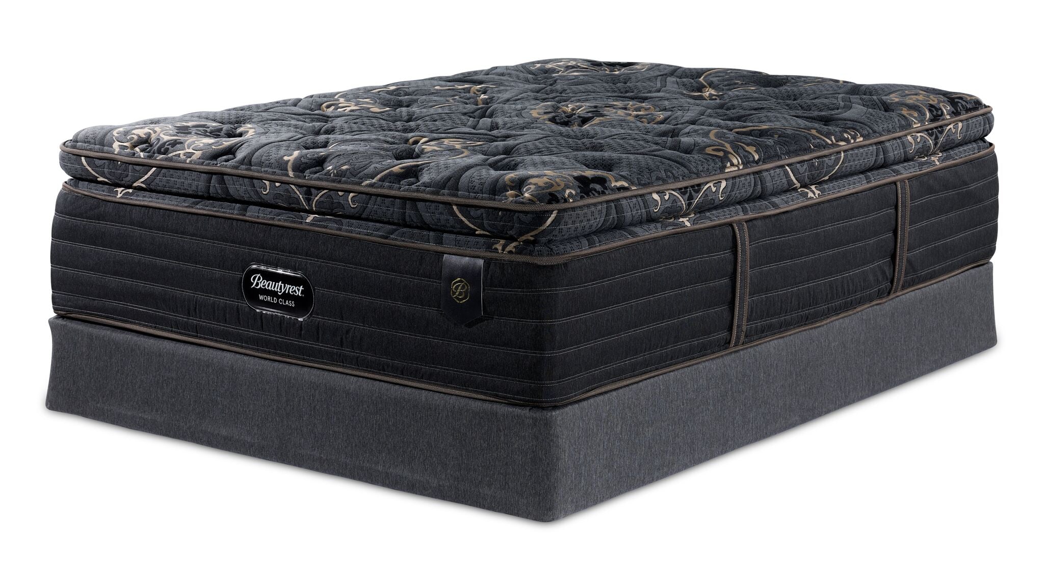 Beautyrest World Class Empress Luxury Firm Twin Mattress and Boxspring Set - Premium Support for Back Pain Relief & Better Sleep - Perfect for Guest Rooms, Dorms & Small Bedrooms