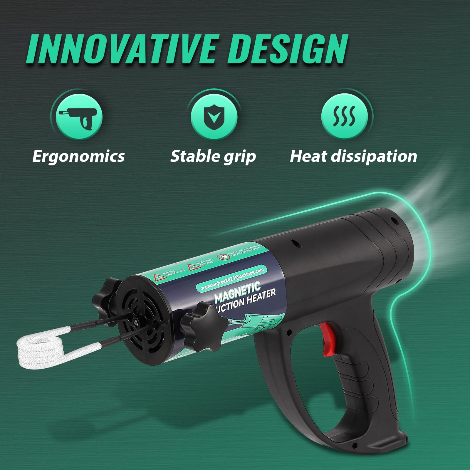 1500W Induction Bolt Heater Tool - Remove Nuts, Bolts, Bearings Safely for Auto Repair & Maintenance