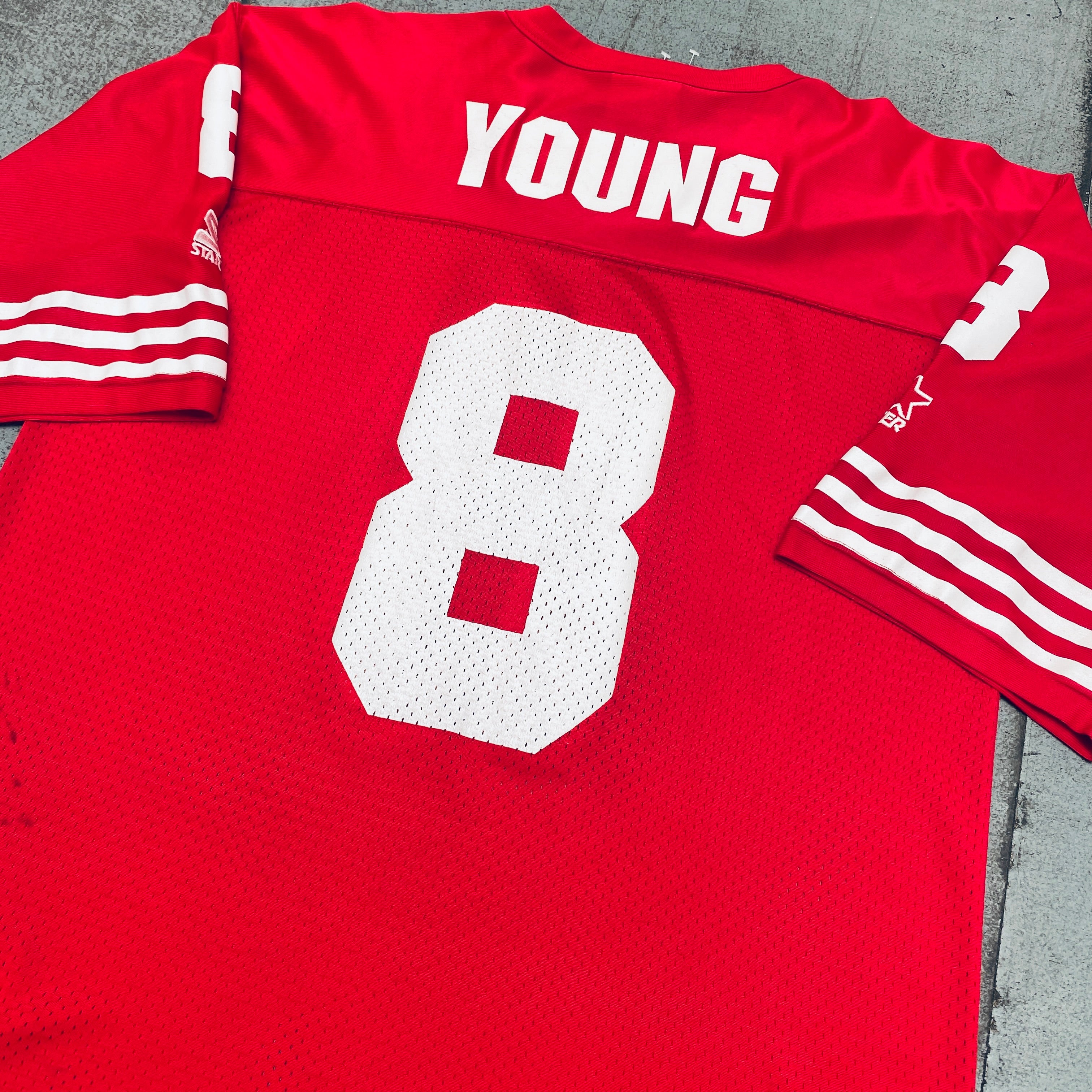 Steve Young San Francisco 49ers 1994-1995 Throwback Jersey (Large) - Vintage NFL Football Fan Gear for Game Day & Collectors