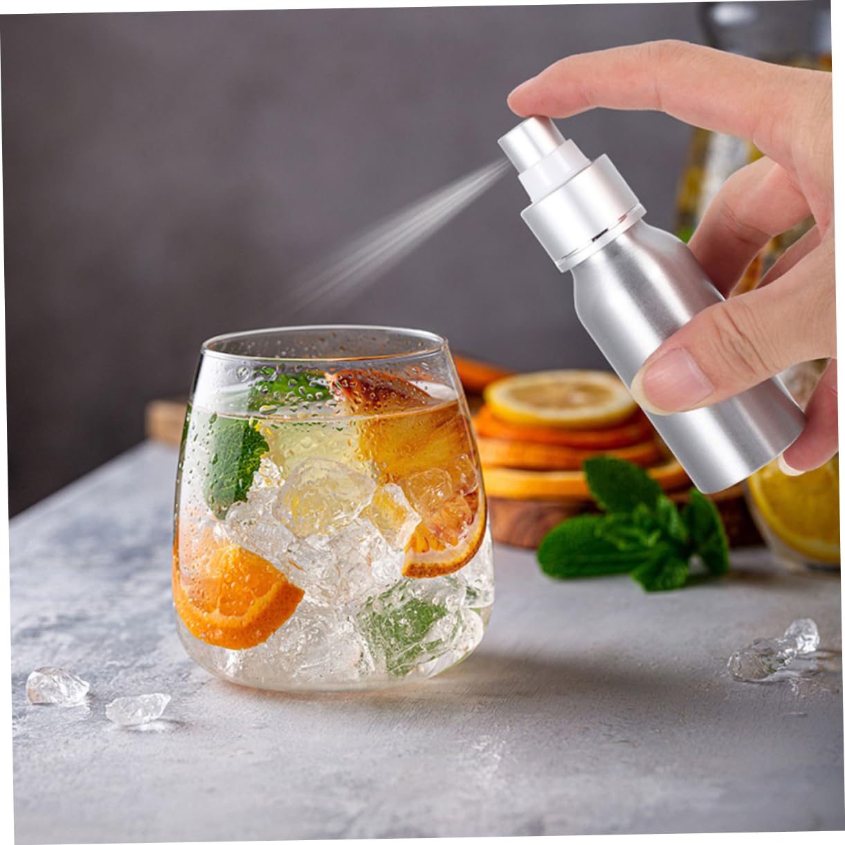 80ml Empty Spray Atomizer Bottle - Lightweight Compact Mist Sprayer for Cocktails, BBQ, Perfume & Essential Oils | Perfect for Bartending, Cooking, Aromatherapy & Travel