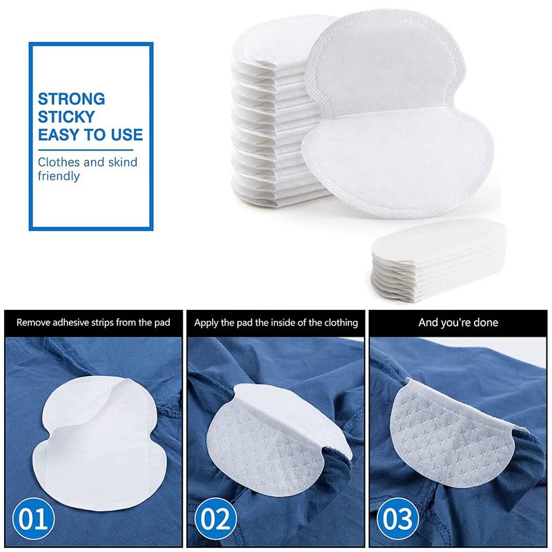 EcommerceHub™ Disposable Underarm Sweat Pads for Women & Men - 24 Pack, Invisible White Sweat Absorbing Pads for Armpit Protection | Odor Control & Comfort for Daily Wear, Workouts & Formal Occasions