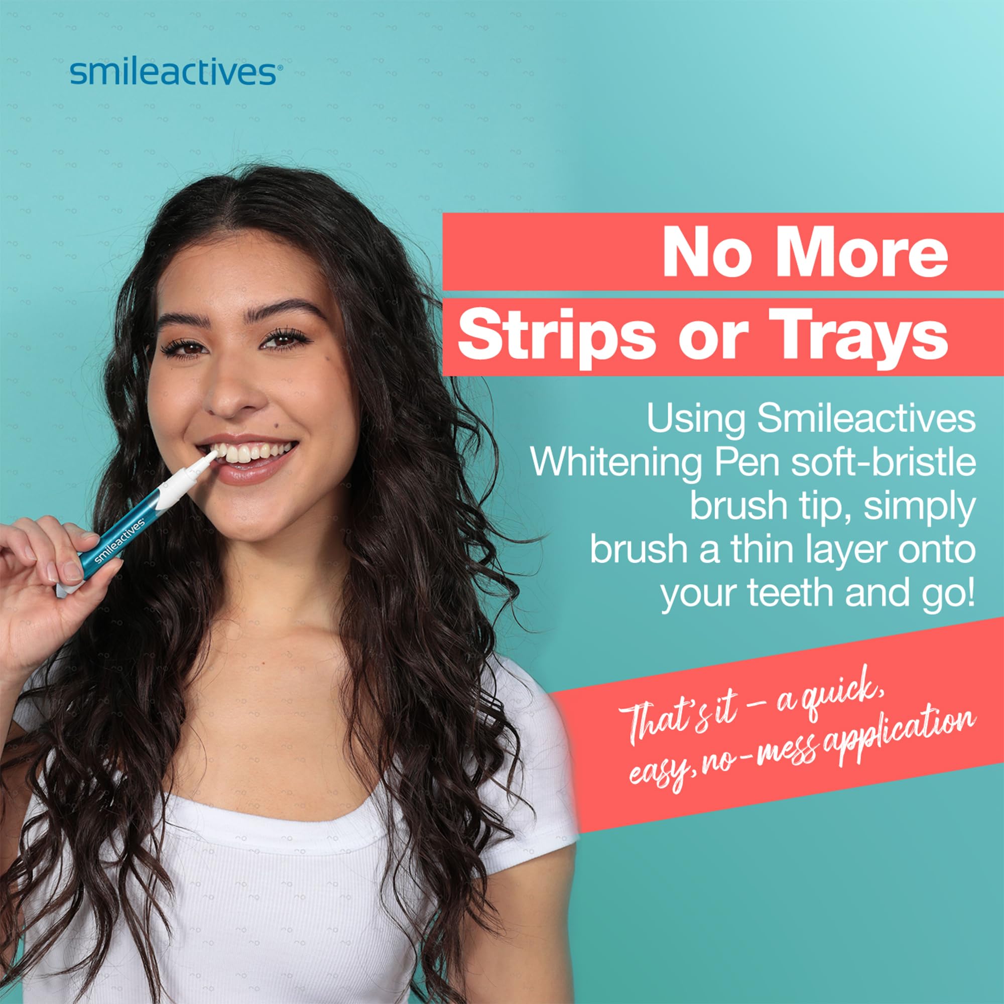 Smileactives Teeth Whitening Pen 3 Pack - Fast Acting Dental Whitening Gel with Precision Brush Tip for Stain Removal & Bright White Smile | Vanilla Mint Flavor, Travel-Friendly & Easy to Use | Perfect for Home, Office & Travel Whitening Routine